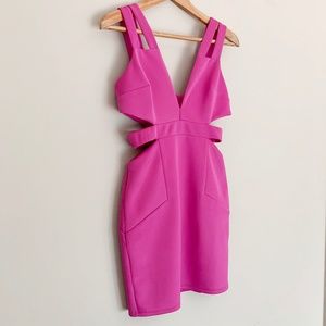 Cut Out Pink Bebe Dress - S/P